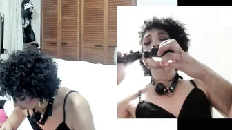 Afroditacute16 bondageplay naked
