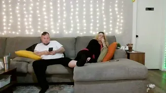 Victoriaandjesse crazygoal posing on webcam