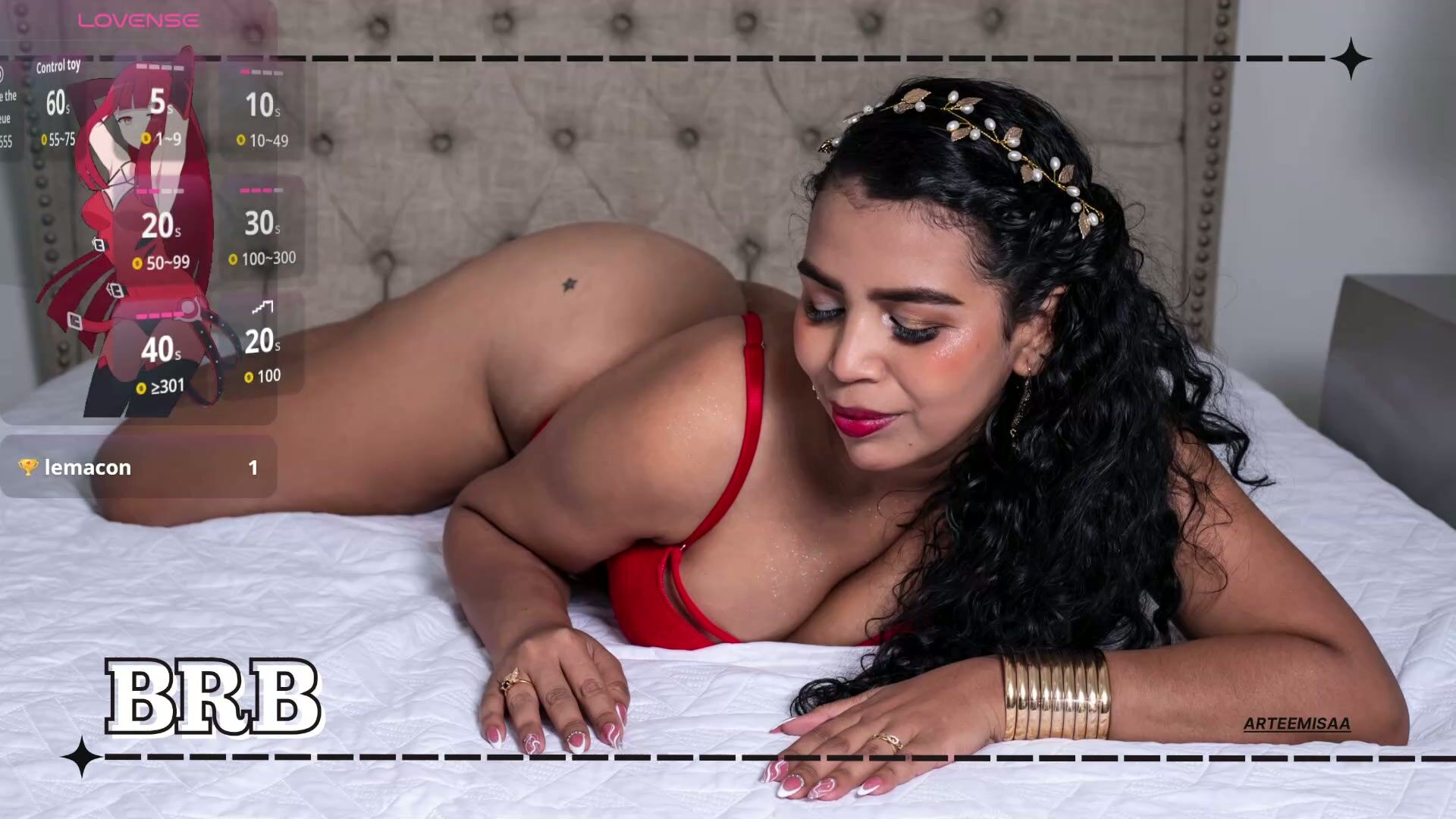 Arteemisaa fuckmachine live cam show