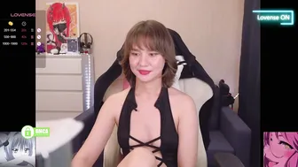 creammeow ahegao posing on webcam