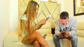 myluandjackhot smoke on live cam